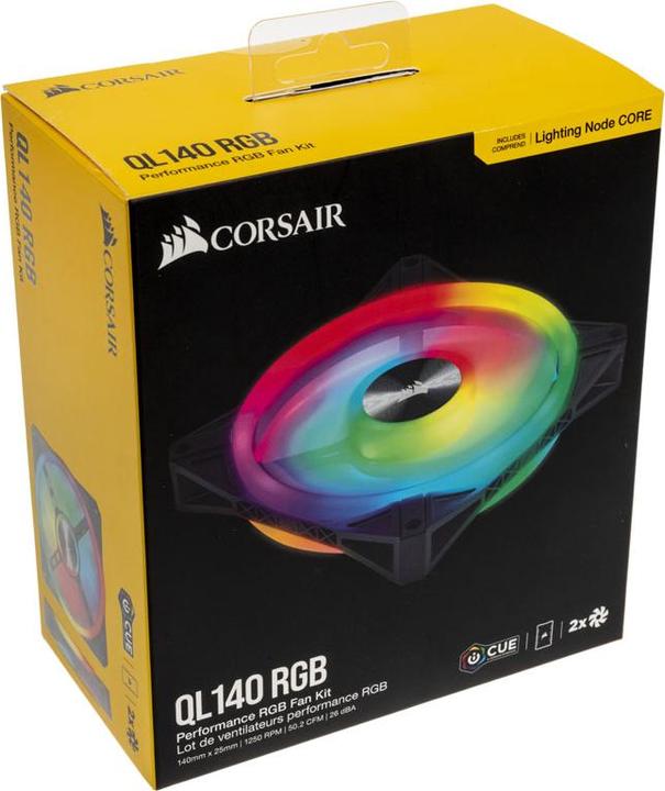 Image du produit Corsair iCUE QL140 RGB (140 mm, 2 x)