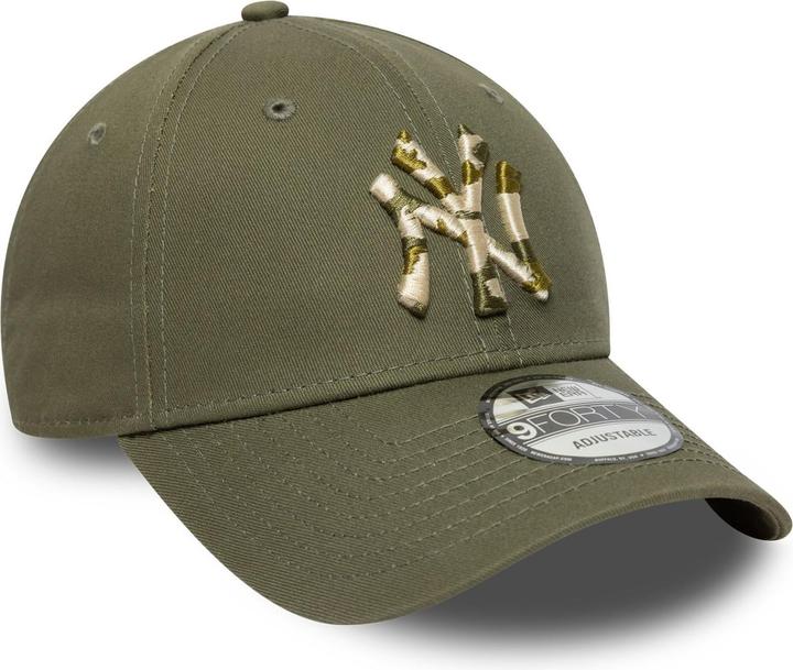 New Era 9Forty Strapback Cap - Infill New York Yankees Oliv