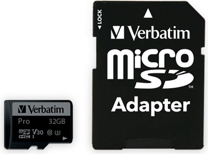 Verbatim Pro (32 Go, microSDHC, U3, UHS-I)