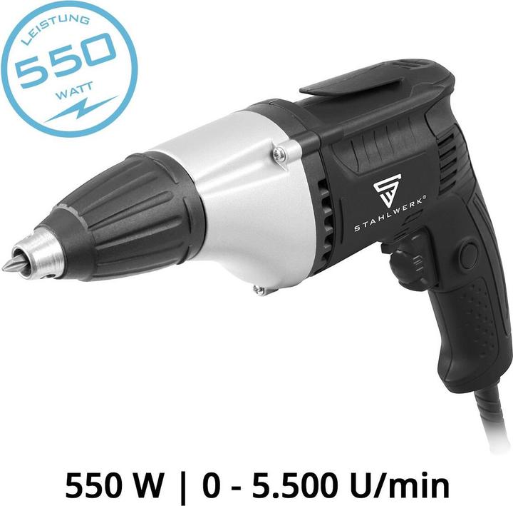 Produktbild Stahlwerk Trockenbauschrauber TBS-550 ST 550 W, 0 - 5500 U/min Schnellschrauber (Netzbetrieb)