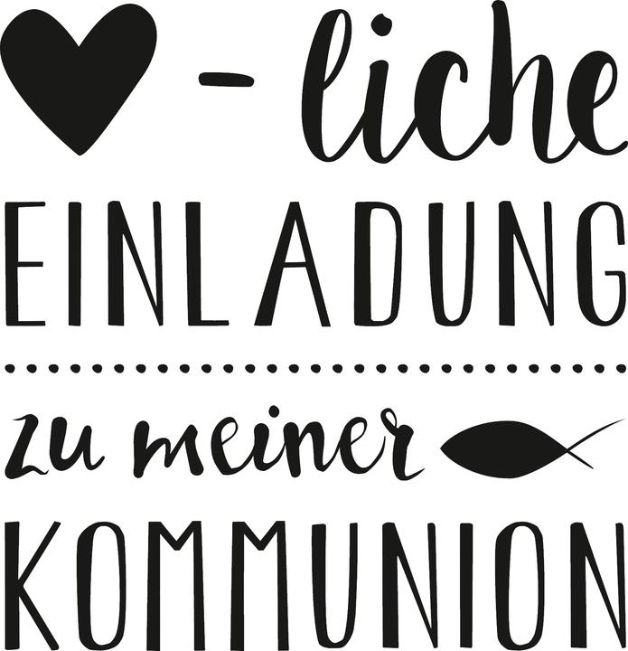 Produktbild Heyda Holzstempel "Herzliche Einladung Kommunion"