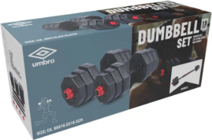 Image du produit Umbro Ensemble d'haltères 19 pcs. (4 x 2 kg, 4 x 1,5 kg, 4 x 1,25 kg)