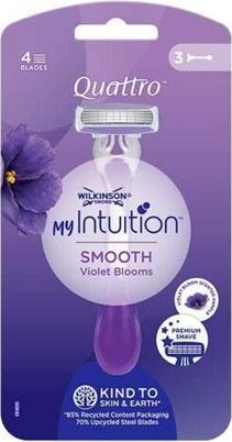 Wilkinson MyIntuition Smooth Violet Bloom maszynki do golenia Quattro 3szt. (Körperlotion)