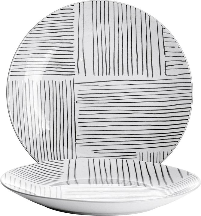 Actual product image Gusta TT Stripes plate Ø26.5cm (2 x)