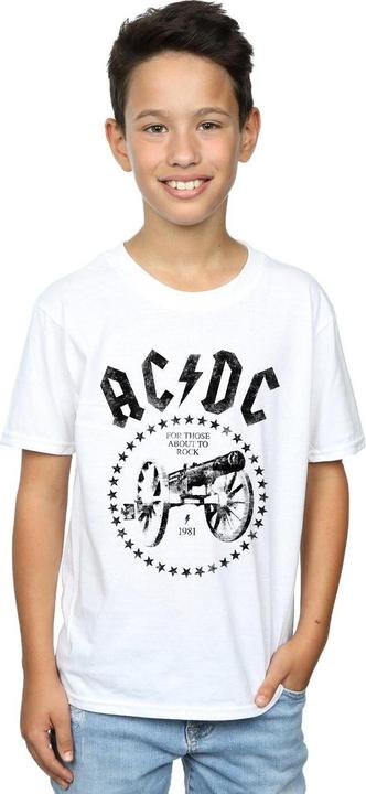Actual product image AC/DC Boys We Salute You Cannon T-Shirt (140, 146)