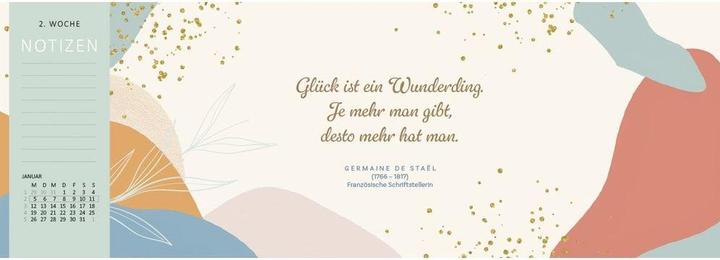 Actual product image Tischkalender Kluge Frauen, die die Welt und uns inspirieren 2026 (30 x 11.5 cm, Hardcover, German)
