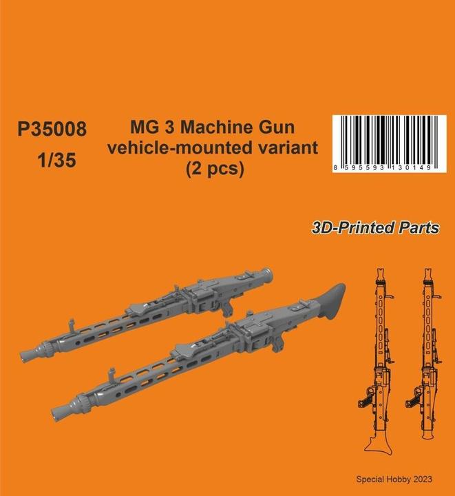 Actual product image CMK MG 3 Machine Gun - vehicle-mounted variant (2 pcs)