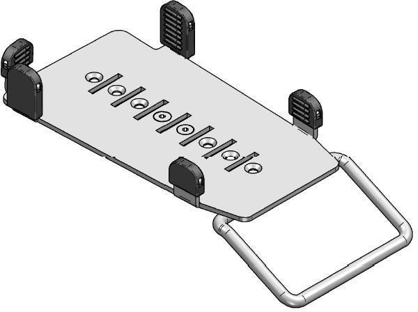Produktbild Ergonomic Solutions Ingenico iPP350 MultiGrip Plate with Handle Black