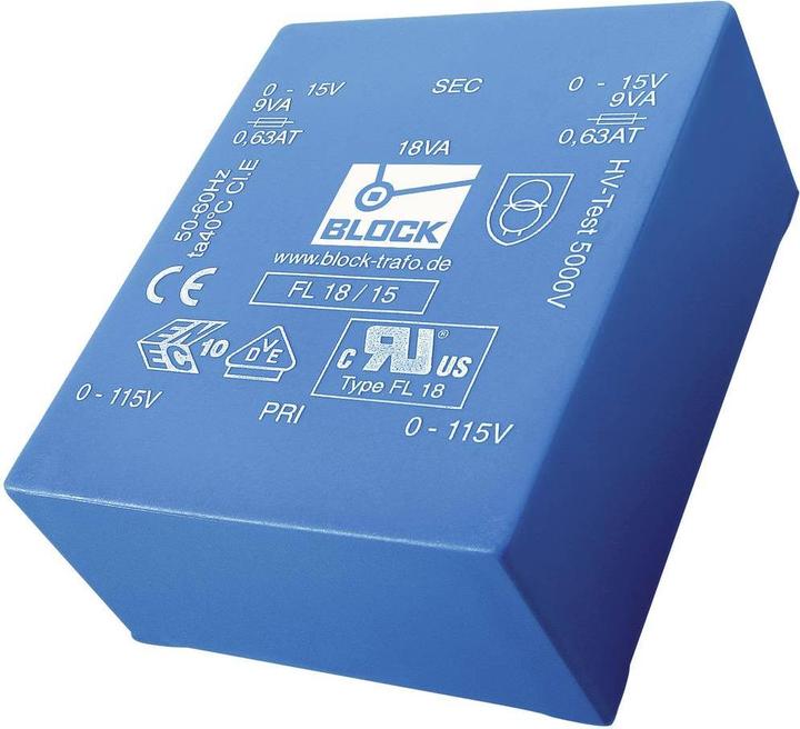 Produktbild Block Transformator FL PCB 30VA 2x18V