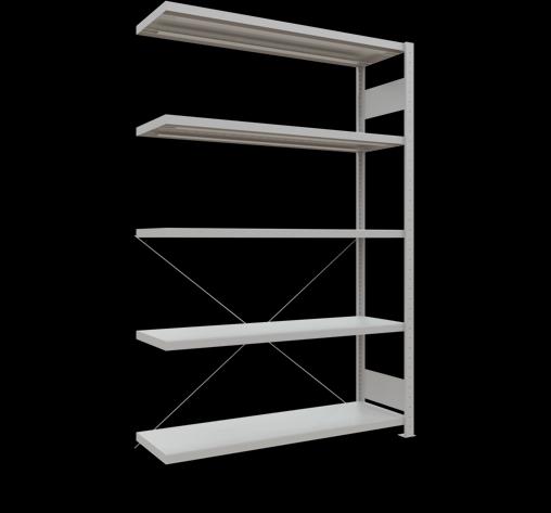 Stecksystem Anbauregal MULTIplus250 mit Längenriegel
