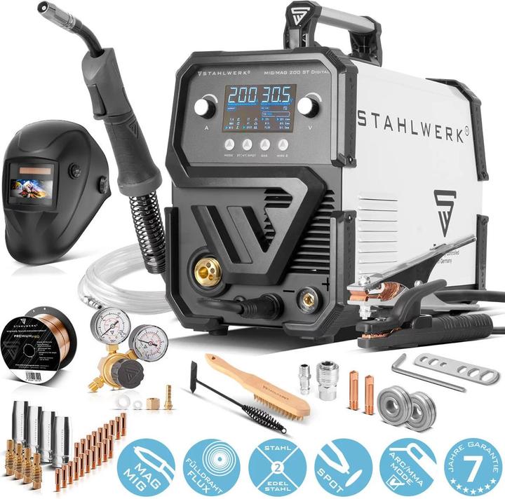 Actual product image Stahlwerk Welding machine MIG MAG 200 ST Digital IGBT fully equipped with 200 A