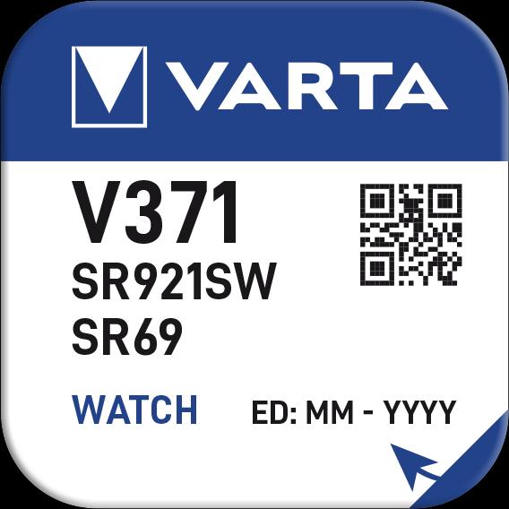Image du produit Varta V371 / SR920SW - 10 piles boutons (10 pcs, SR69, 30 mAh)