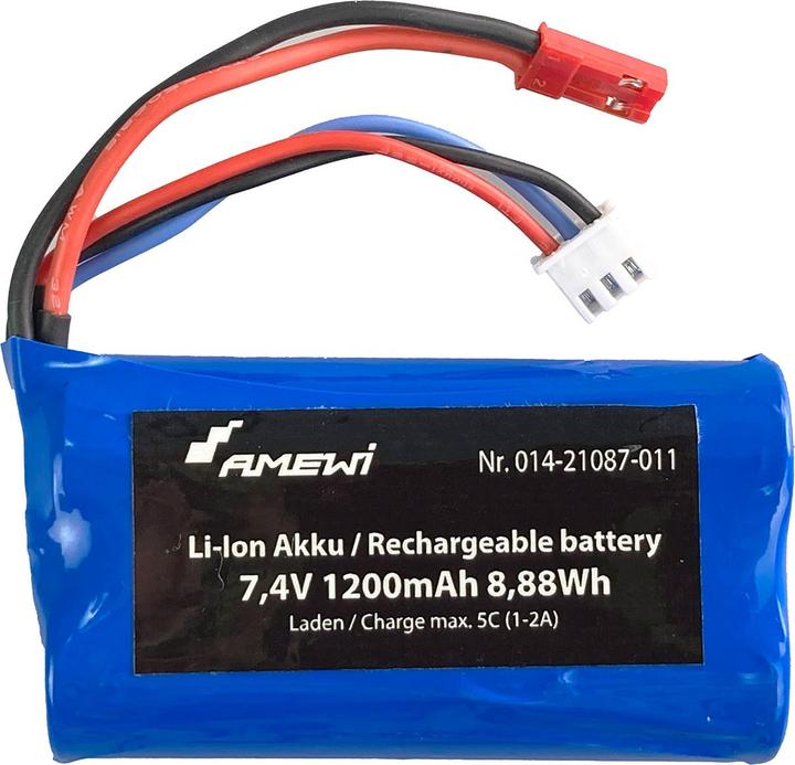 Produktbild Amewi RC-Akku Li-Ion 1200 mAh 7.4 V (7.40 V, 1200 mAh)