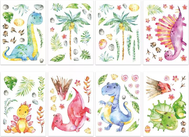 Papierdrachen Wall tattoos - dinosaurs - set 5 (2 x 22 x 32 cm)