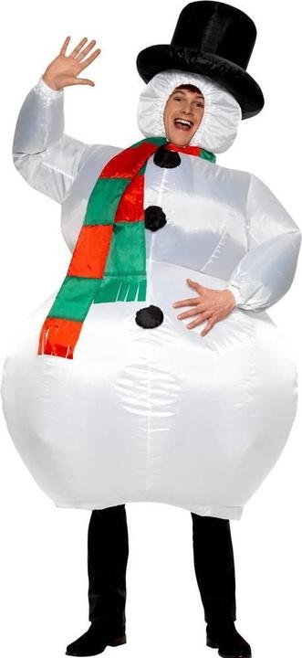 Actual product image Smiffys Unisex Adult Snowman Inflatable Costume (One size)