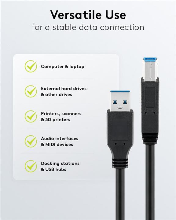 Produktbild Goobay USB-Kabel (5 m, USB 3.2 Gen 1)