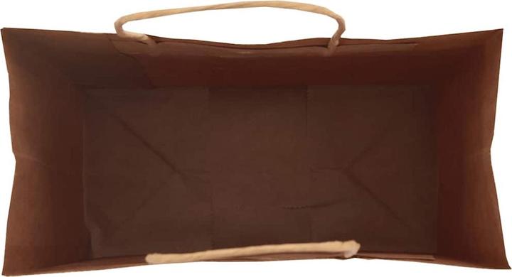 Produktbild VidaXL Kraftpapiertüten 50 Stk. mit Henkel Braun 22x11x28 cm Papiertüte (Geschenktüte, 50 x)