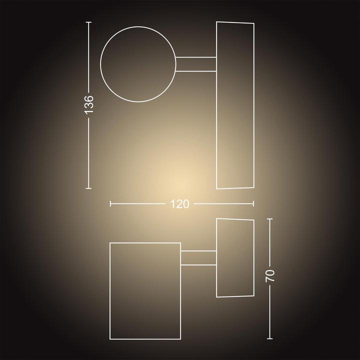 Actual product image Philips Hue Adore Basis BT (350 lm, GU10)