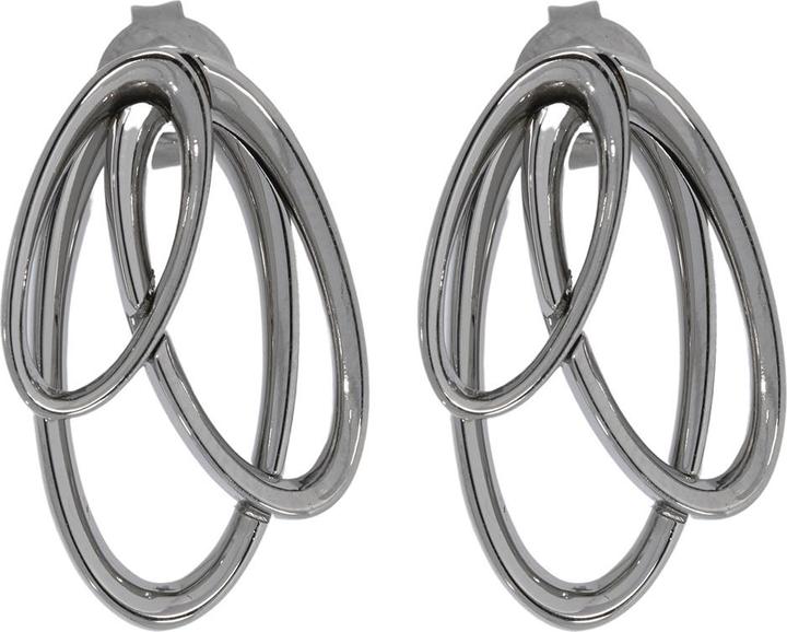 Xen Ohrstecker Designelement aus Edelstahl poliert (Edelstahl)