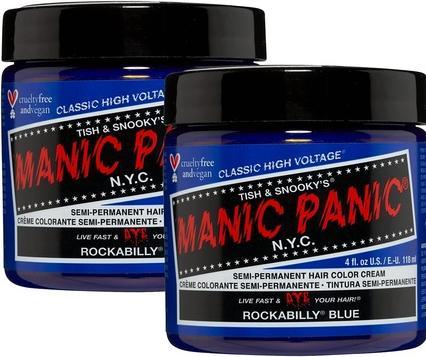 Skybound Rockabilly Blue Classic Creme Vegan Cruelty Free Blue Semi Permanent Hair Dye 118ml (Rockabilly Blue)