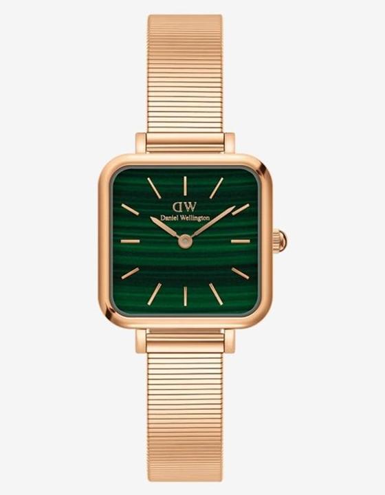 Immagine prodotto Daniel Wellington Quadro Studio Oro Rosa Verde (Orologio da polso analogico, 22 mm)