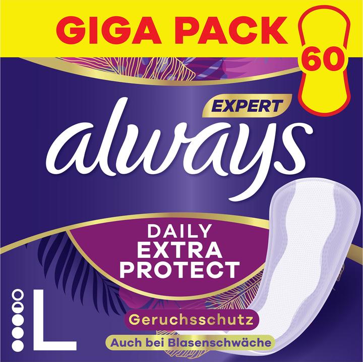 Always Expert Daily Extra Protect (60 x, Panty liners)