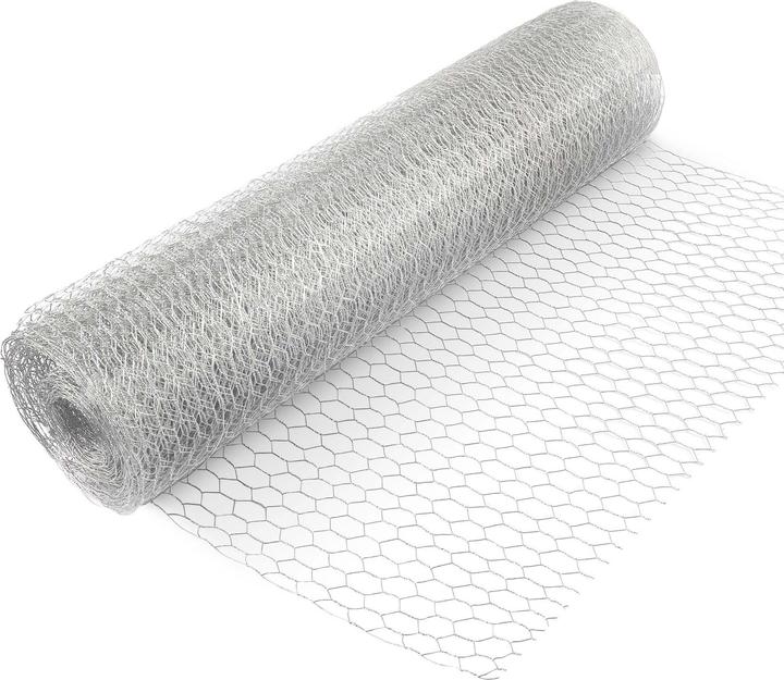 Produktbild Wiltec Volierendraht 5x0,5m Hasendraht 25mm Maschenweite Sechseckgeflecht Zaun (5 m)