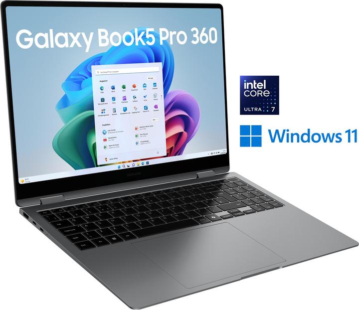 Immagine prodotto Samsung Galaxy Book5 Pro 360 (16", Intel Core Ultra 7 256V, 16 GB, 512 GB, DE)