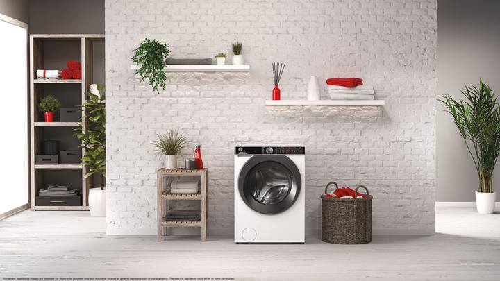 Actual product image Hoover HWP 48AMBC/1-S Front loading washing machine 8 (8 kg, Left, EU plug)