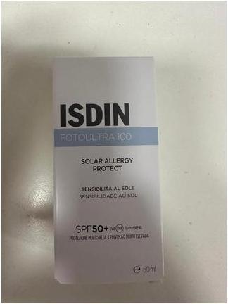 Immagine prodotto Isdin FotoUltra Solar Allergy Fusion Fluid SPF 50+ Protezione solare molto alta per chi soffre di (Crema solare, SPF 50+, 50 ml, 0.05 g)