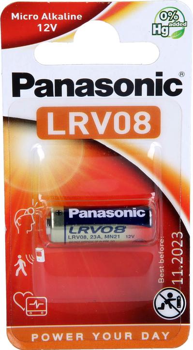 Image du produit Panasonic Pile alcaline 12V 38mAh, D10x28mm (1 pcs, LRV08, 38 mAh)