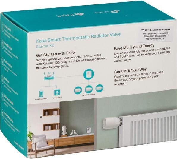 Image du produit TP-Link KE100 KIT - Kasa - Vanne de radiateur thermostatique intelligente, kit de démarrage