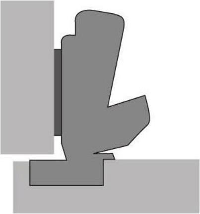 Actual product image Hettich Sensys wide angle hinge
