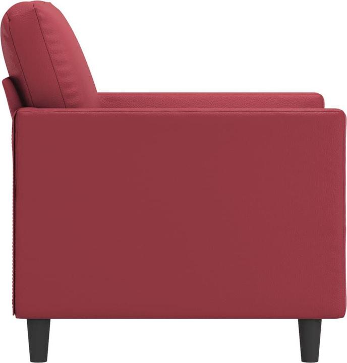 Produktbild VidaXL Sessel Weinrot 60 cm Kunstleder,Farbe: Weinrot,Material