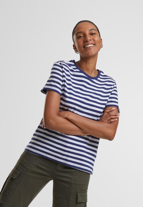 Produktbild Urban Classics Ladies Regular Striped Tee - 142653 (4XL)