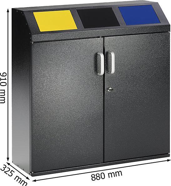 Produktbild eurokraft pro Wertstoffsammelschrank (150 l)