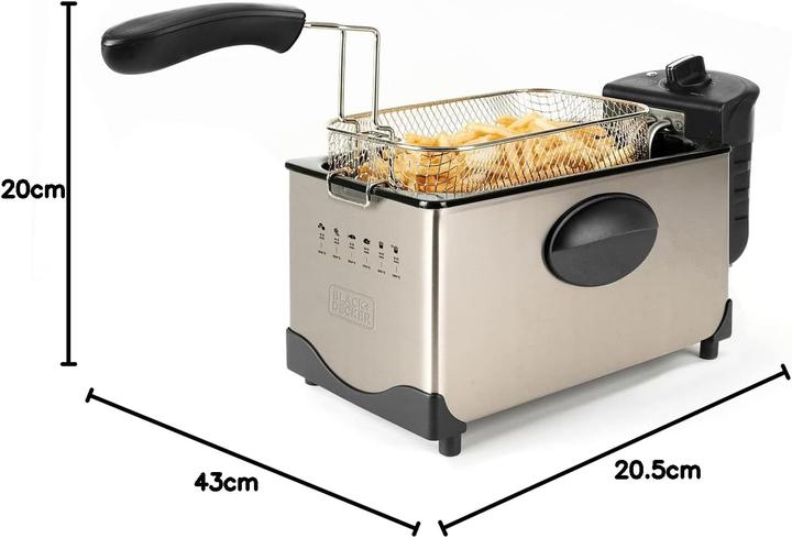 Actual product image Black & Decker Oil Fryer Black+Decker BXAFO1200E (2100W)