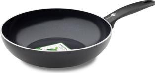 Image du produit Greenpan Cambridge wokpan 28cm - zwart - inductie - PFAS-vrij (28 cm, Wok, Aluminium)