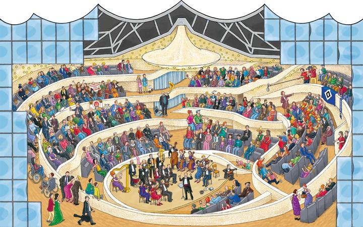 Actual product image Mein grosses Elbphilharmonie-Wimmelbuch (German, Achim Ahlgrimm, 2017)