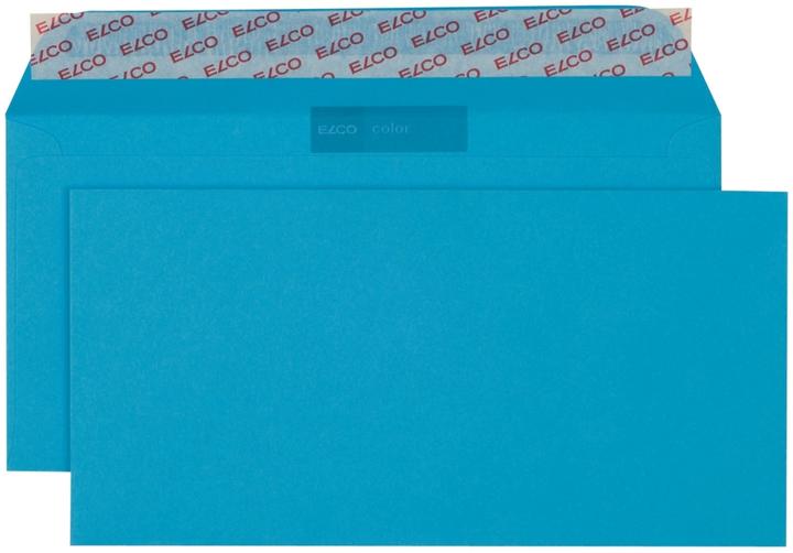 Produktbild Elco Briefumschläge Color DIN lang ohne Fenster intensivblau haftklebend 250 St. (DL, 250 x)