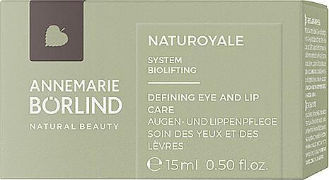 Image du produit Annemarie Börlind Börlind Naturoyale Defining Eye & Lip Care (soins pour les yeux et les lèvres) (Crème, 15 ml, Jour + nuit)