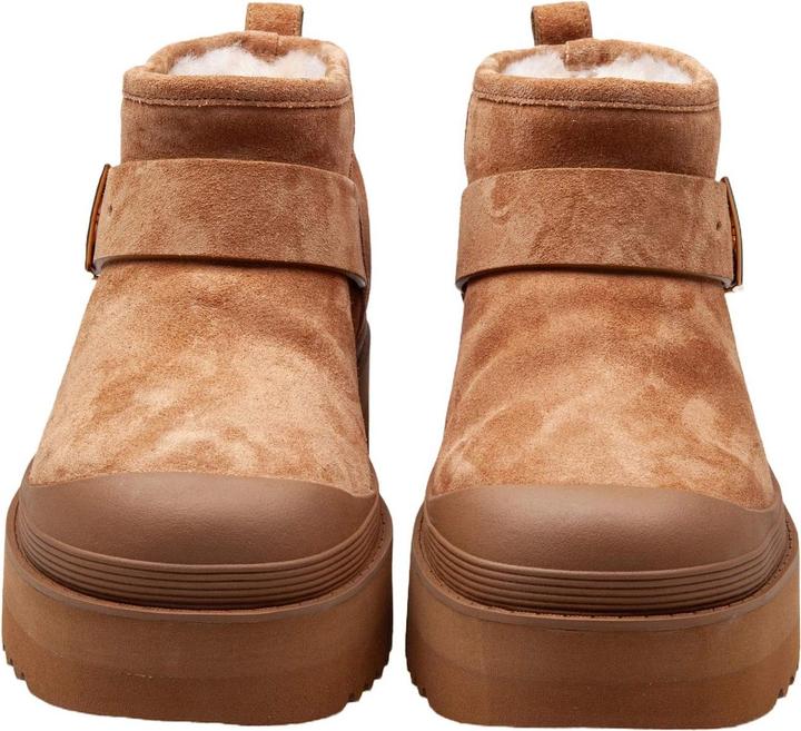 Produktbild Tory Burch mellow shearling platform ankle boot in chestnut (39)