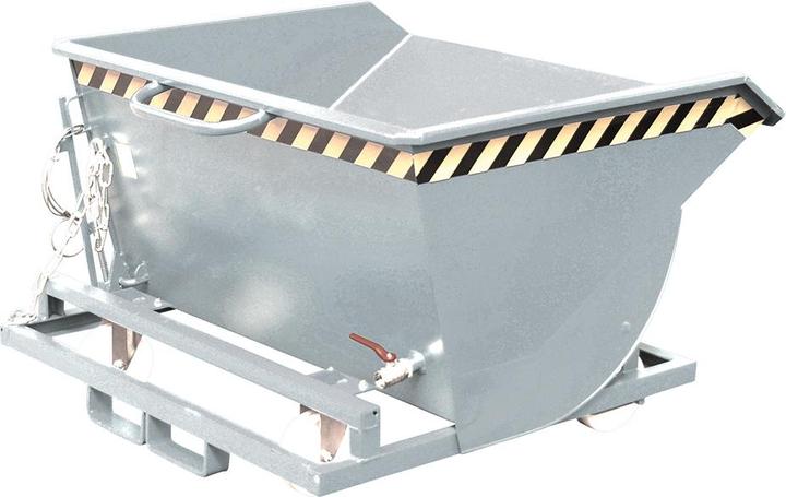 Produktbild eurokraft pro Kippbehälter für Späne, mit Polyamidrädern (500 l)