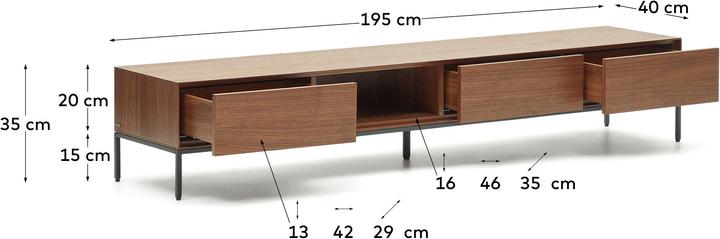 Produktbild Kave Home Vedrana (195 x 35 x 40 cm)