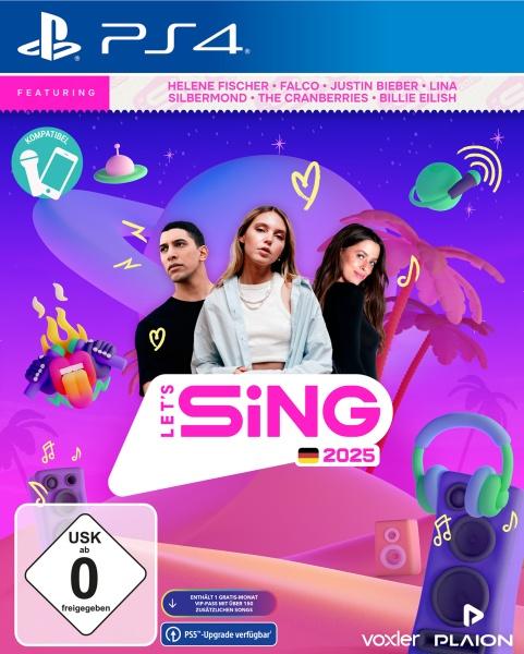 Productafbeelding Plaion Let's Sing 2025 Duitse versie (PS4) (USK) (PS4, DE)