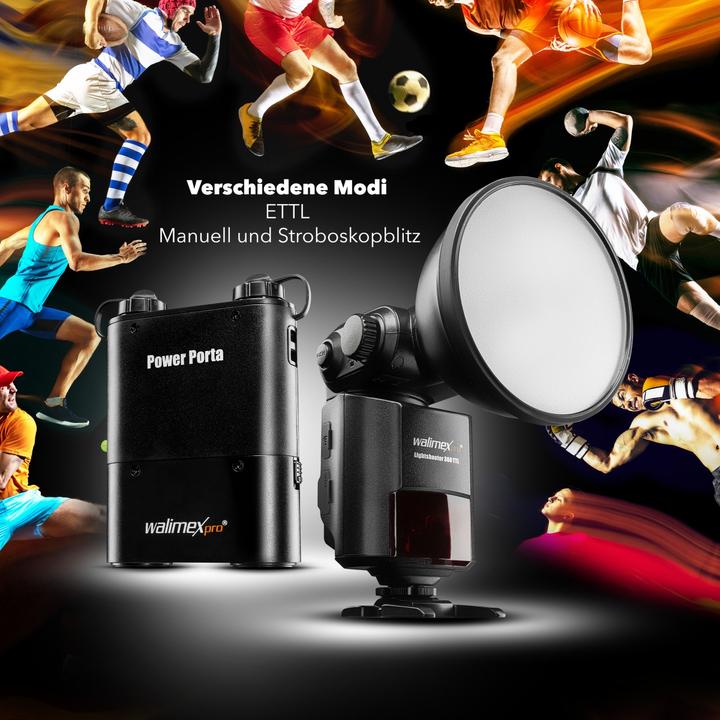 Image du produit Walimex Light Shooter 360 TTL Canon + Power Porta (Flash à monter, Canon)