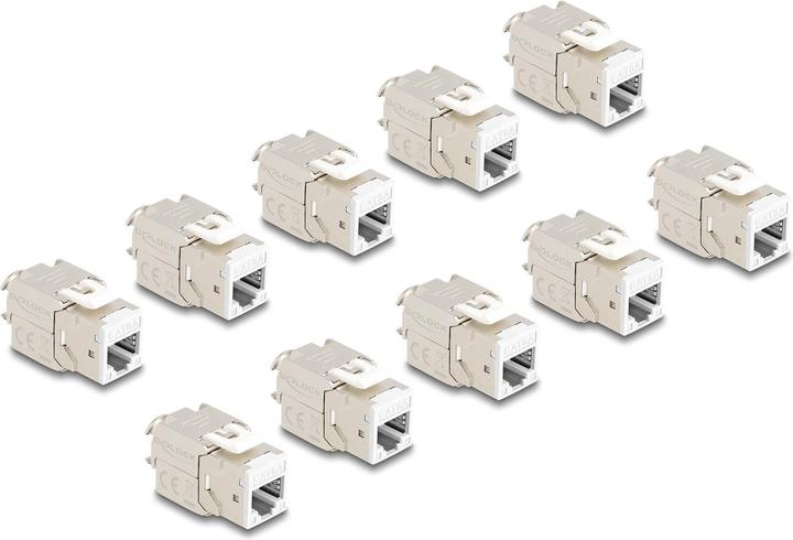 Produktbild Delock Keystone Modul RJ45 Buchse zu LSA Cat.6A werkzeugfrei (Keystone Modul)