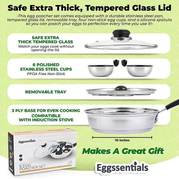 Produktbild Eggssentials Pochierte Eierkocher aus Edelstahl