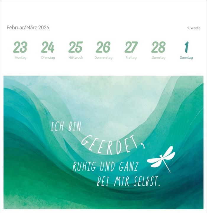 Produktbild Ich bin einzigartig und wertvoll Premium-Postkartenkalender2026 - 53 Affirmationskarten für das (Deutsch)