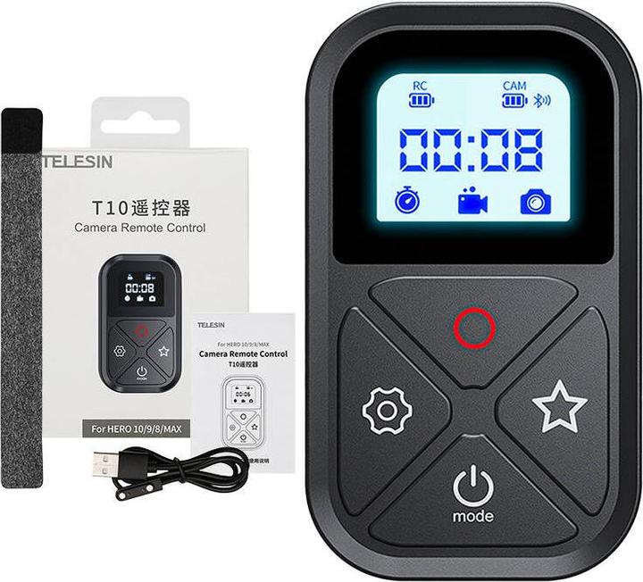 Produktbild Telesin Remote control for GoPro (GP-RMT-T10) (Hero 10, Hero 8, Hero 9)